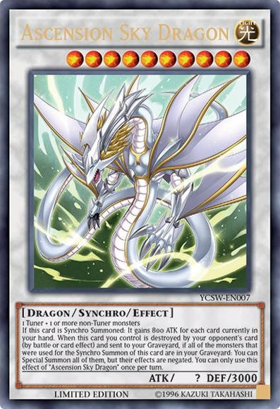 Ascension Sky Dragon Ultra Rare YCSW-EN007
